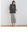 クレープジョーゼットロゴTシャツ≪洗濯機で洗える≫