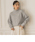 【WEB限定】ハーフミラノバナナスリーブニット≪手洗い可能≫