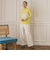 袖ボタンランダムリブプルオーバー≪手洗い可能≫