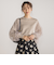 【WEB限定】重ねチュールニット≪手洗い可能≫