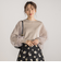 【WEB限定】重ねチュールニット≪手洗い可能≫