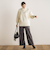 【WEB限定】バックスリットニット≪手洗い可能≫