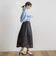 ダブルラッセルドット刺繍スカート≪洗濯機で洗える≫