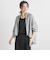【WEB限定】ストライプショートシャツ≪洗濯機で洗える≫