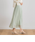 【WEB限定】シャインサテン楊柳プリーツスカート≪手洗い可能≫