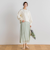 【WEB限定】シャインサテン楊柳プリーツスカート≪手洗い可能≫
