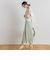 【WEB限定】シャインサテン楊柳プリーツスカート≪手洗い可能≫