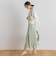 【WEB限定】シャインサテン楊柳プリーツスカート≪手洗い可能≫