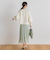 【WEB限定】シャインサテン楊柳プリーツスカート≪手洗い可能≫