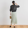 【WEB限定】シャインサテン楊柳プリーツスカート≪手洗い可能≫