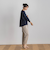 【WEB限定】サークルストレッチテーパードパンツ≪洗濯機で洗える≫