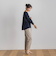 【WEB限定】サークルストレッチテーパードパンツ≪洗濯機で洗える≫