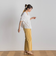 【WEB限定】サークルストレッチテーパードパンツ≪洗濯機で洗える≫
