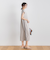 【WEB限定】カットジョーゼットサイドラインワンピース≪手洗い可能≫