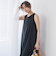 麻調シアー2WAYシャーリングワンピース≪手洗い可能≫