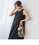 麻調シアー2WAYシャーリングワンピース≪手洗い可能≫