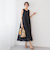麻調シアー2WAYシャーリングワンピース≪手洗い可能≫