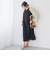 麻調シアー2WAYシャーリングワンピース≪手洗い可能≫