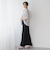 タンブラーブッチャーキーネックブラウス≪手洗い可能≫
