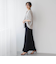 タンブラーブッチャーキーネックブラウス≪手洗い可能≫