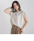 【WEB限定】カットジョーゼット肩ラメプルオーバー≪手洗い可能≫