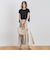 【WEB限定】カットジョーゼット肩ラメプルオーバー≪手洗い可能≫