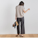 【WEB限定】カットジョーゼット肩ラメプルオーバー≪手洗い可能≫