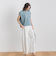 【WEB限定】カットジョーゼット肩ラメプルオーバー≪手洗い可能≫