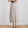 【WEB限定】麻調シアーシャーリングフレアスカート≪手洗い可能≫