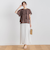 【WEB限定】気流染めティアードブラウス≪手洗い可能≫