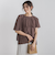 【WEB限定】気流染めティアードブラウス≪手洗い可能≫