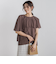 【WEB限定】気流染めティアードブラウス≪手洗い可能≫