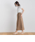 リネンストライプスカート≪手洗い可能≫