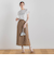 リネンストライプスカート≪手洗い可能≫