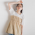 コットン天竺ドッキングプルオーバー≪洗濯機で洗える≫