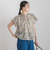 【WEB限定】フラワープリントブラウス≪手洗い可能≫