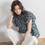 【WEB限定】フラワープリントブラウス≪手洗い可能≫