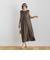 【WEB限定】リネンライクカノコノースリワンピース≪手洗い可能≫