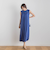 【WEB限定】リネンライクカノコノースリワンピース≪手洗い可能≫