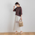 【CLANE】 シアーストレッチストレートスカート≪手洗い可能≫