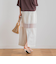 【CLANE】 シアーストレッチストレートスカート≪手洗い可能≫
