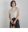 【WEB限定】コットンライクローンブラウス≪手洗い可能≫