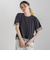 【WEB限定】グログランボーダー切替えプルオーバー≪手洗い可能≫