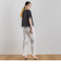 【WEB限定】グログランボーダー切替えプルオーバー≪手洗い可能≫