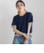 【WEB限定】グログランボーダー切替えプルオーバー≪手洗い可能≫