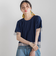 【WEB限定】グログランボーダー切替えプルオーバー≪手洗い可能≫