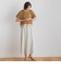 【WEB限定】グログランボーダー切替えプルオーバー≪手洗い可能≫