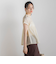 【WEB限定】シルキーシャーリングブラウス≪手洗い可能≫
