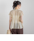 【WEB限定】シルキーシャーリングブラウス≪手洗い可能≫