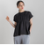 【WEB限定】シルキーシャーリングブラウス≪手洗い可能≫